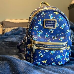 Disney world 50th anniversary Loungefly mini backpack